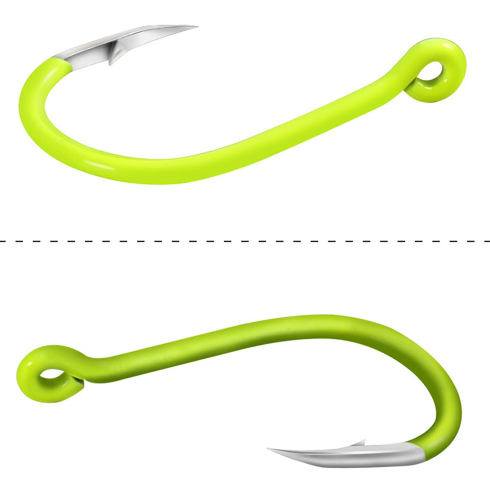 

50 шт. Флуоресцентные рыболовные крючки из углеродистой стали 8