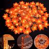 Fairy LED String Lights Maple Leaf Red Berry Ivy Vine Wreath Garland Light For Xmas Wedding Home Courtyard Indoor Party Romantic Atmosphere Decoration
