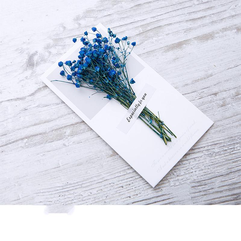 Starry Sky Poděkování Blahopřání 5PC ručně psané požehnání Den matek Festival bohyně sušených květin