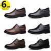 Loafers Wedding Men Leather Shoes Business British Formal  Elevator  Height Increase Insole 6CM Lift Plus Size 35-47