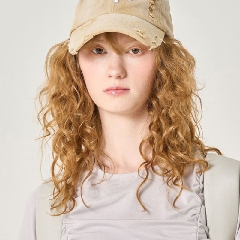 ELLIOTI Brush Washed Ball Cap_Beige