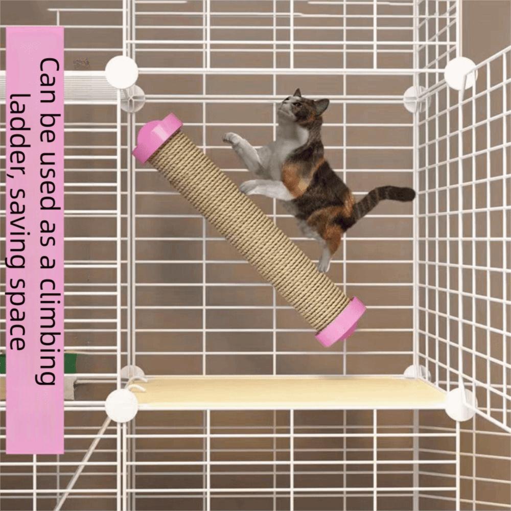Rotatable Cat Scratching Post Cage Mounted Cage Mounted Scratching Pole  Indoor Cats