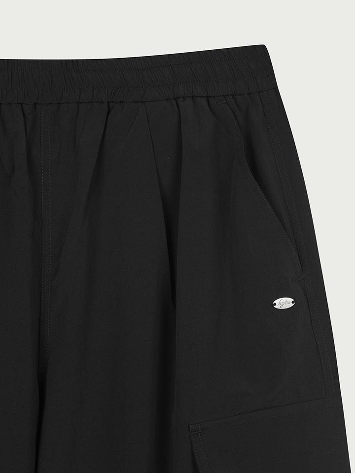 HANGTEN Women'S Nylon Spandex Cargo Wide Pants _100(10570-150-402-41)