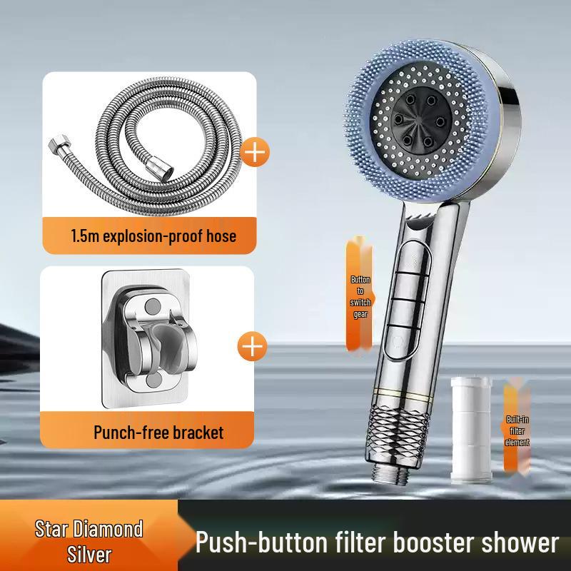 Love Rain Pressurized Handheld Shower Head Filter