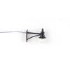 1:87 Wall Gooseneck Lamps Street Model Making Railroad Layout Lamp Microlandschaft Wired Warm White Light for Decoration