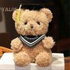 Cartoon Bear Doll Graduation Gift Soft Fluffy Washable with Hat Decor Doctor Animal Plush Toy Graduation Party Cake Topper Bouquet Decoration Prop