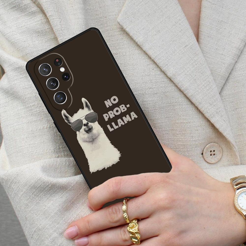 cute no drama llama lama Cell Phone Case for Samsung Galaxy S26 Ultra S25 S24 S23 S22 S21 S20 Note10 Cover