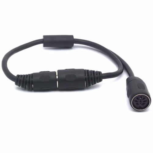 PIIHUSW MIDI Splitter 8-Pin DIN Y Adapter Cable, 1 Male To 2 Female DIN Plugs, Large (25cm)