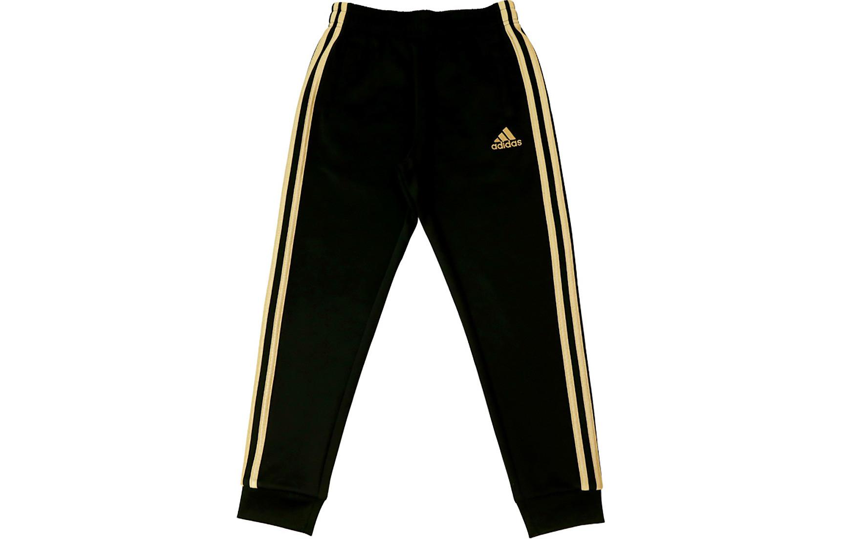 Kids  Adidas Knitted Sweatpants Black Gold TR30P3K-BG 110