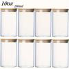 Glass jar with bamboo lid 280ml 10oz glass food storage container, suitable for kitchen spice jars, coffee jars, dried fruit jar