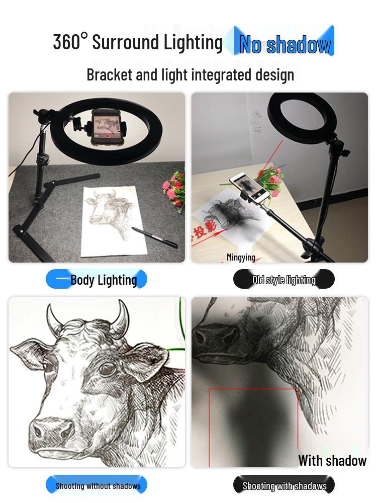 Desktop Phone Stand for Photography, Scanning, Video Recording, Online Classes, and Drawing