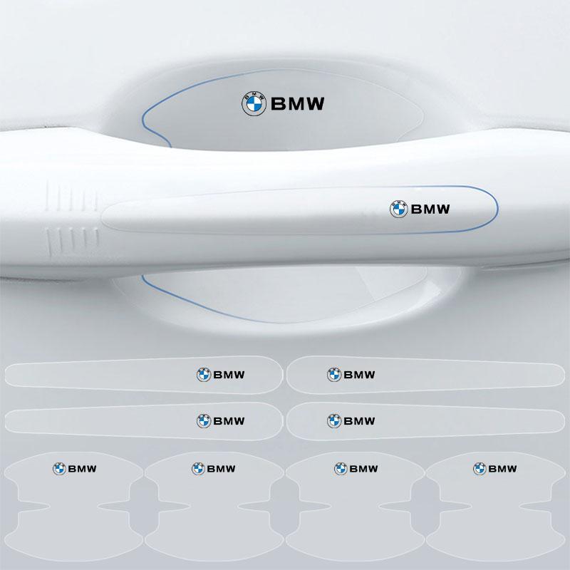 8Pcs Transparent Car Door Handle Bowl Anti Scratch Protective Sticker For BMW E36 E46 E90 E70 E91 G20 X1 E60 F10 F30 E39 F20 E87