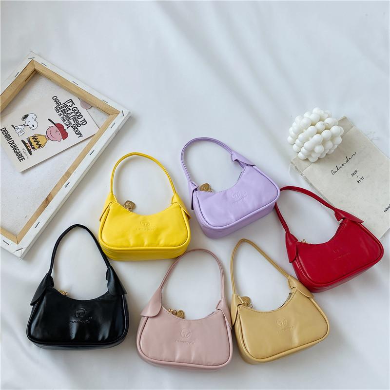 Stylish And Versatile Children's Mini Handheld Shoulder Bag In Trendy Colors For Daily Use
