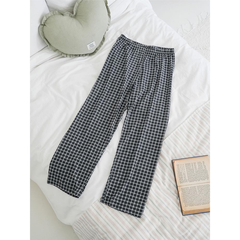 Daiso Pattern SuMMer Long Pants M L bLack