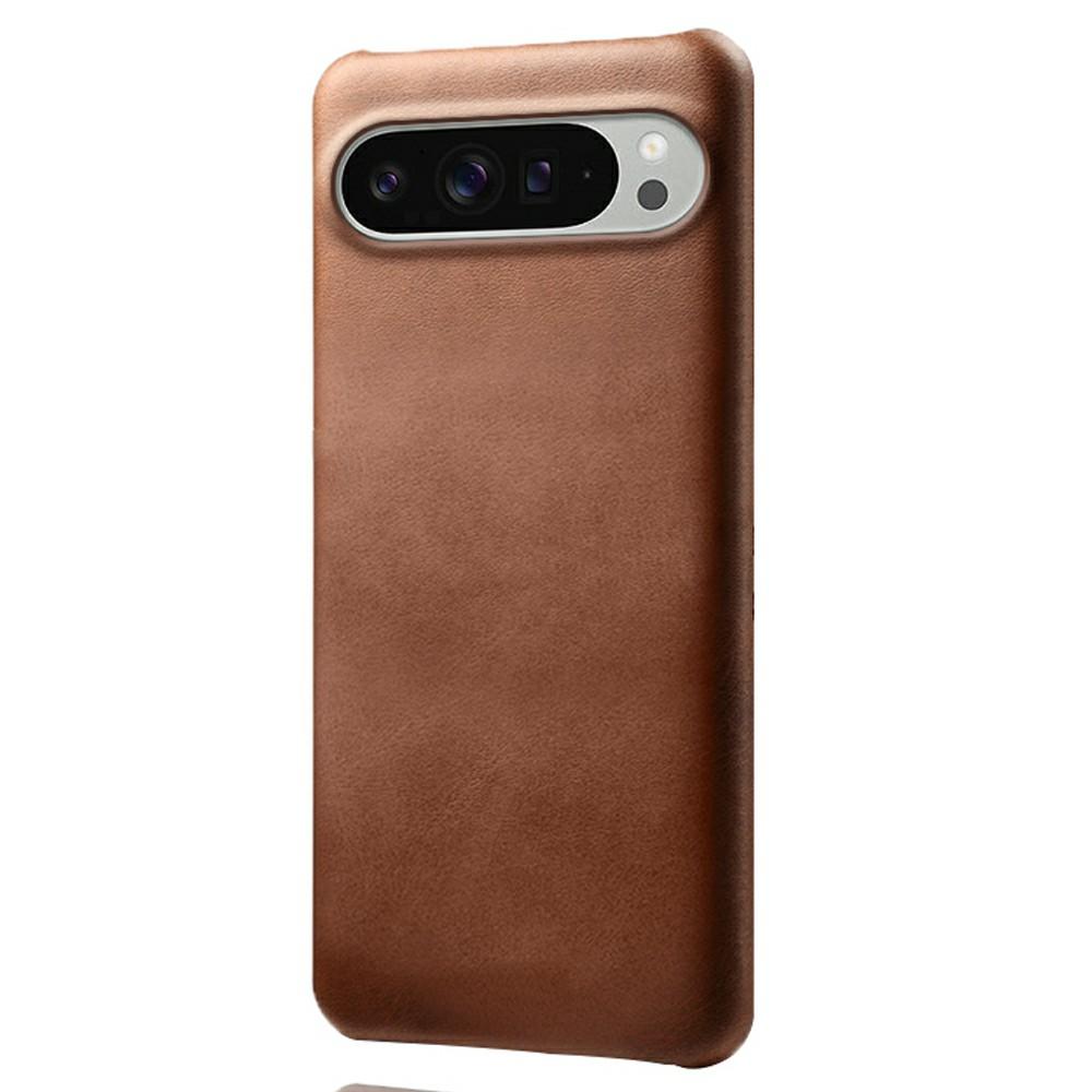 For Google Pixel 10 Pro XL Case Calf Texture PU Leather Hard PC Protective Phone Cover