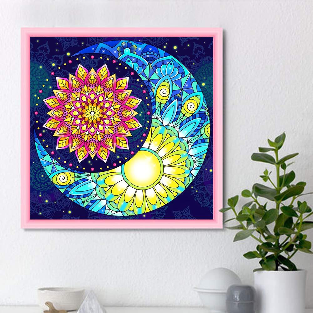 5D Diy Diamond Painting Flowers In The Moon Diamond Embroidery Full Lay Anime Cross Stitch Kits Home Decor Handmade Gift