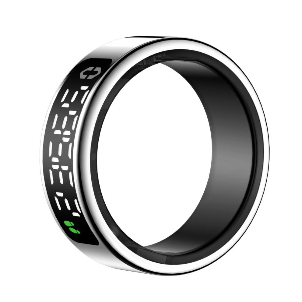 SY01 Smart Ring with Display, Touch Charging Dock, Page Turning Photo Taking - Heart Rate/Blood Oxygen/Sleep Monitoring