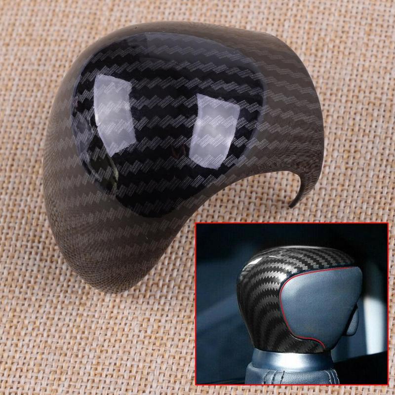Interior Carbon Fiber Texture Gear Shift Lever Knob Cover Trim Fit for Toyota C-HR CHR 2016-