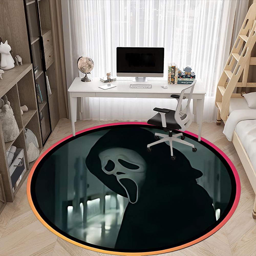 1pc Scream Mask Chair Carpet for Office, Non-slip, Soft and Durable Office Rug, Perfect for Office yy251225077