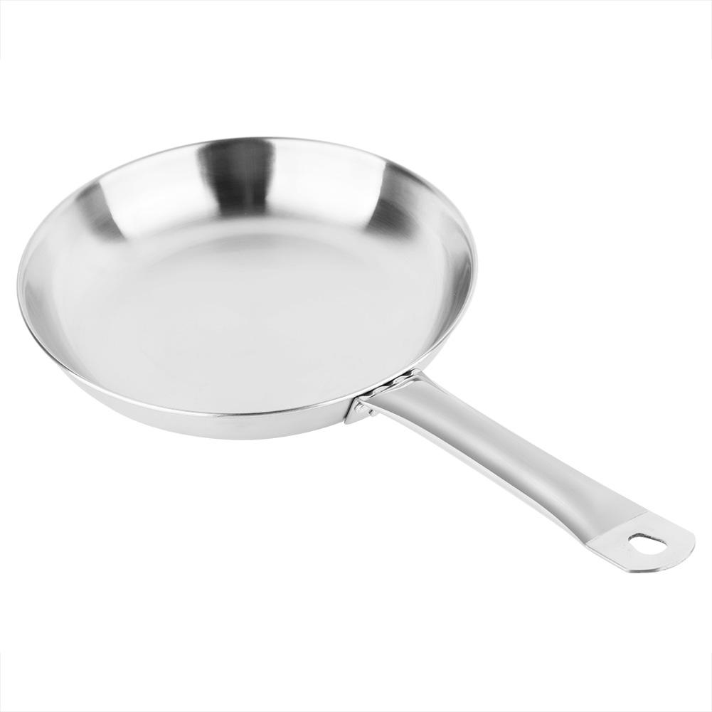 Extra Thick Stainless Steel Non Stick Coating Pan with Helper Handle Saute and Frying Pan