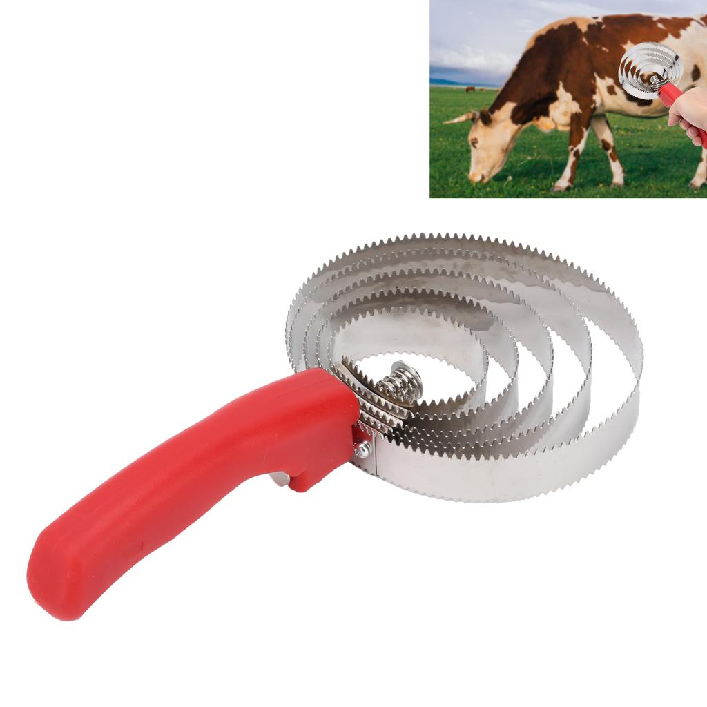 Stainless Steel Curry Comb for Sheep Horses Cows Relieve Itching Stable Supplies5 Rings