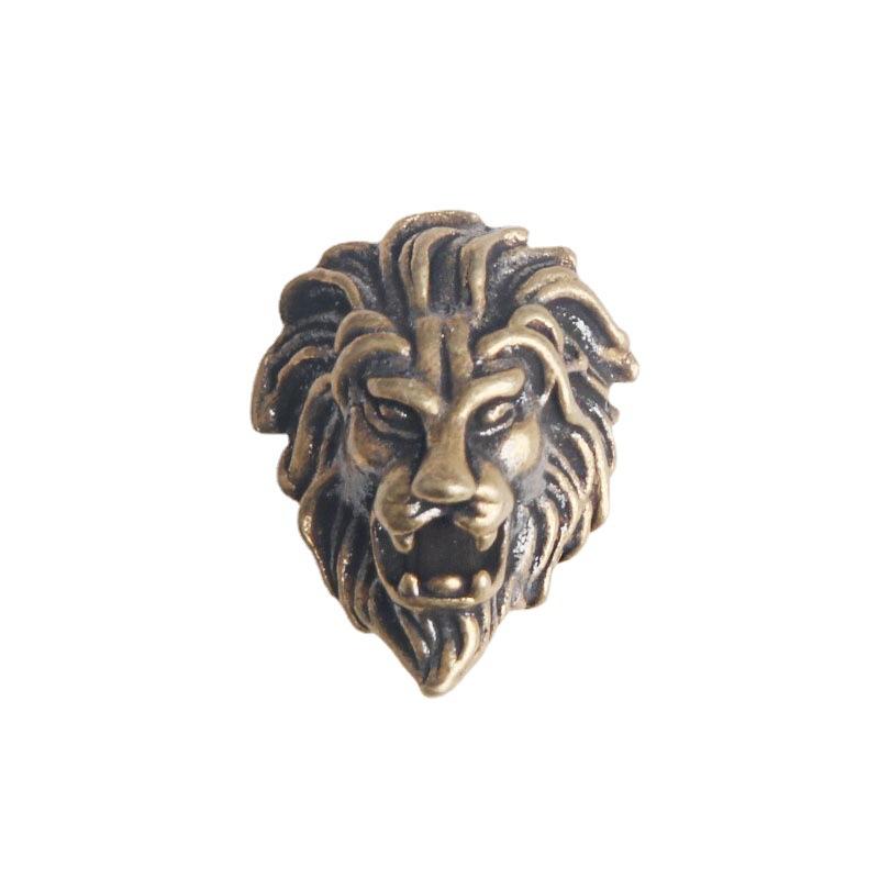Pure Brass Lion Wealth Cloth Buckle Lion Head DIY Leather Decoration Buckle Bag Metal Buckle Accessories Wholesale