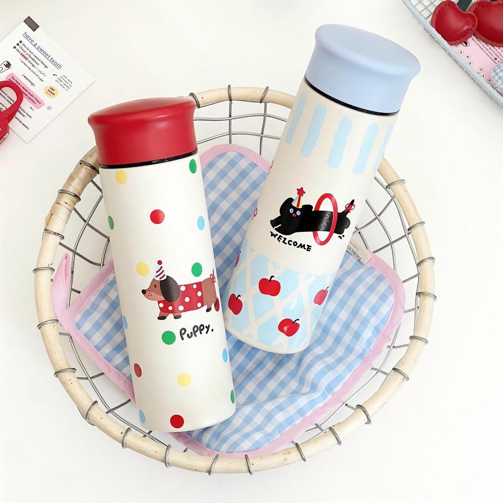 Cute 304 Stainless Steel Thermos Bottle With Leakproof Lid For Student Travel And Gift
