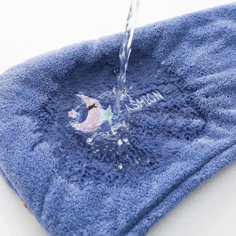 1PC Quick-Dry Hair Cap - Super Absorbent Soft Bath Towel, Cute Hair Wrap Bonnet for Women/Girls, Fast-Drying Hair Towel