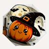 1pc Pumpkin Wizard Automatic Opening and Closing Umbrella - Lightweight 3-Fold Design, Suitable for Fans, Travel, Daily Use - Official Produ