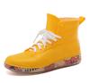 Fashion Men's Sports Shoes Rain Boots Round Toe Rainboots None Ankle Tassel Boots Men's Rain Shoes Botines Para Hombres Zapatillas Male