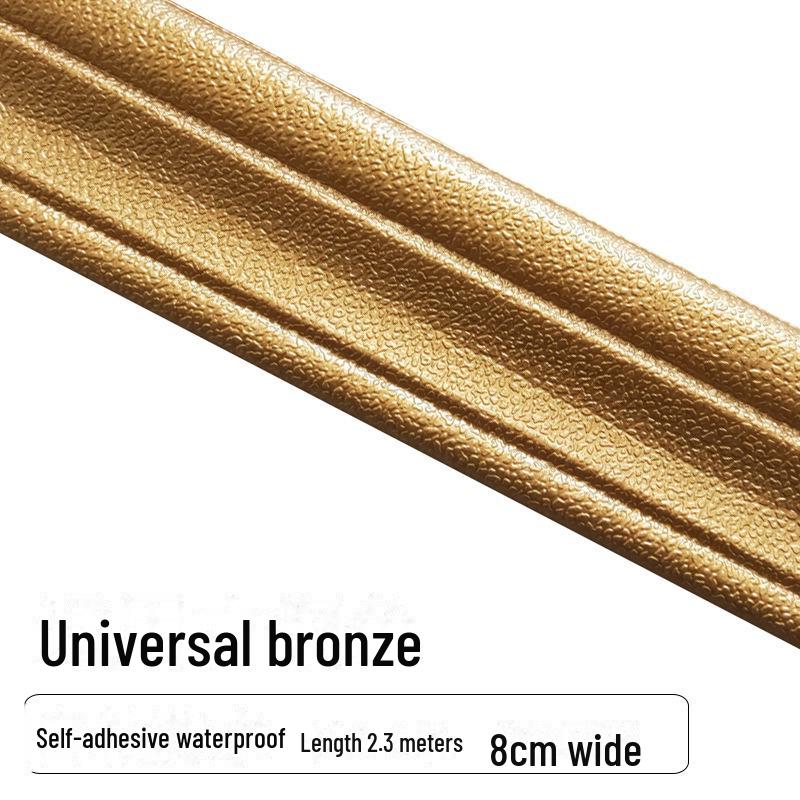 Selbstklebender 3D-Dekoraufkleber für Wände, Sockelleisten und Ecken, wasserdichter und kollisionssicherer Streifen.
