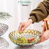 Nordic Crystal Glass Fruit Bowl Set