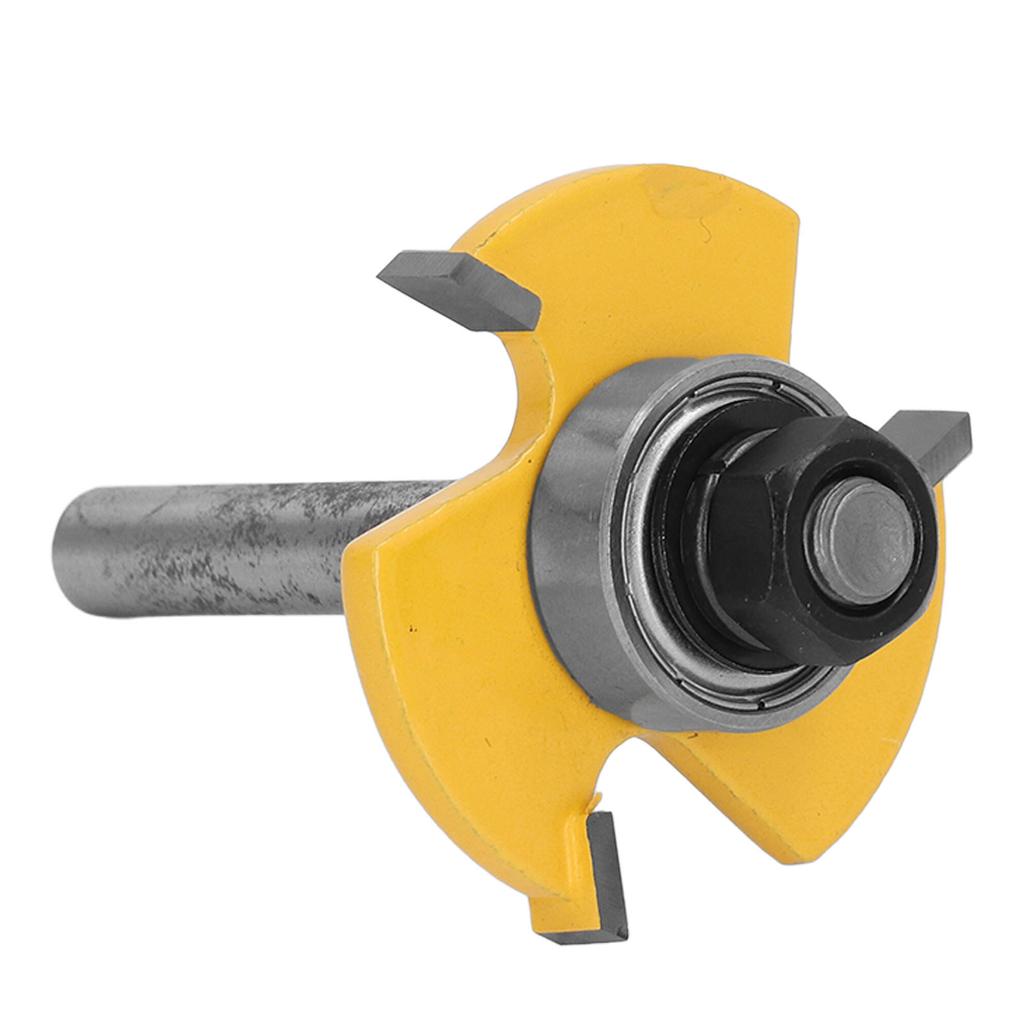 Tongue and Groove Router Bit Set T Shape Wood Milling Cutter 14 Inch Shank Router Bit 3 Teeth