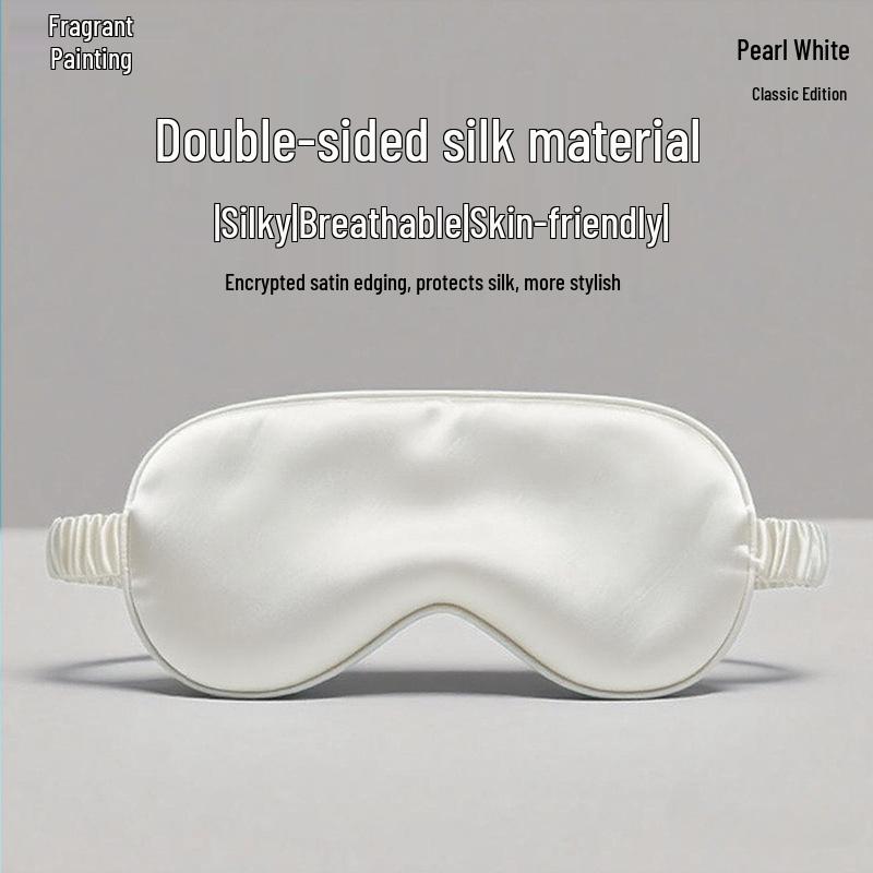 Double-Sided Silk Eye Mask - Breathable, Light-Blocking, Multi-Color, Gift-Ready Sleep Aid