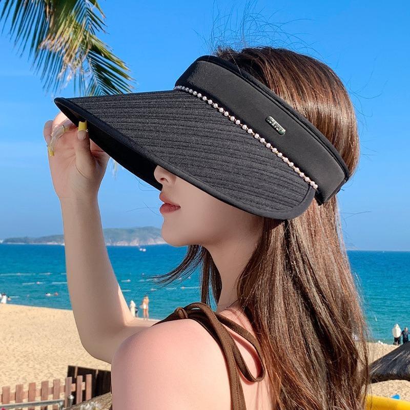 

Sunscreen hat women s summer empty top hat sun hat UV protection big brim face covering outdoor sun hat new trend