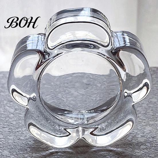 Small Glass Candle Holder Flower Tealight Holder, Plum Blossom for Home Party Decor, Wedding Table Centerpiece Compact