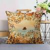 Scenery Painting Art Movie Sticky Personalized Pillow Dust Cover Bedroom Kids Party Decoration Pillowcase Birthday Children Gift