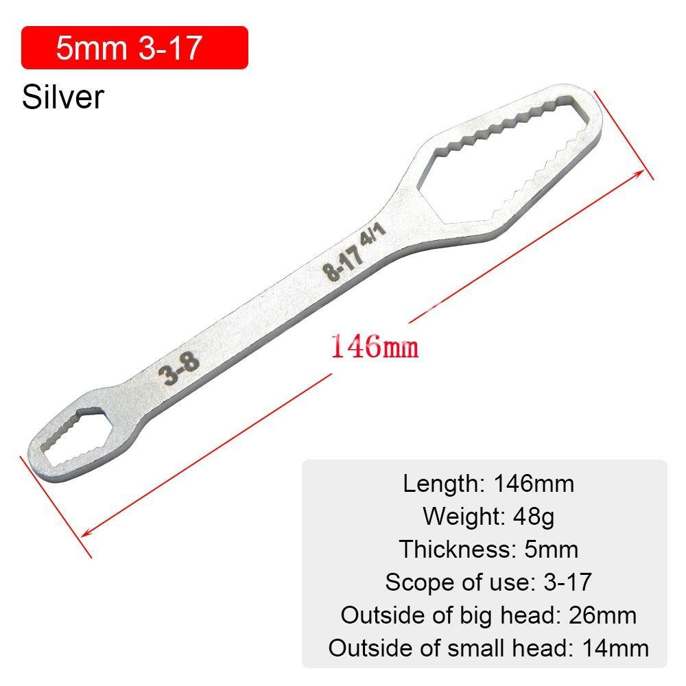 Self-tightening Bicycle Car Screw Nuts Double-Head Wrench Repair Tools Universal Wrenches Spanner