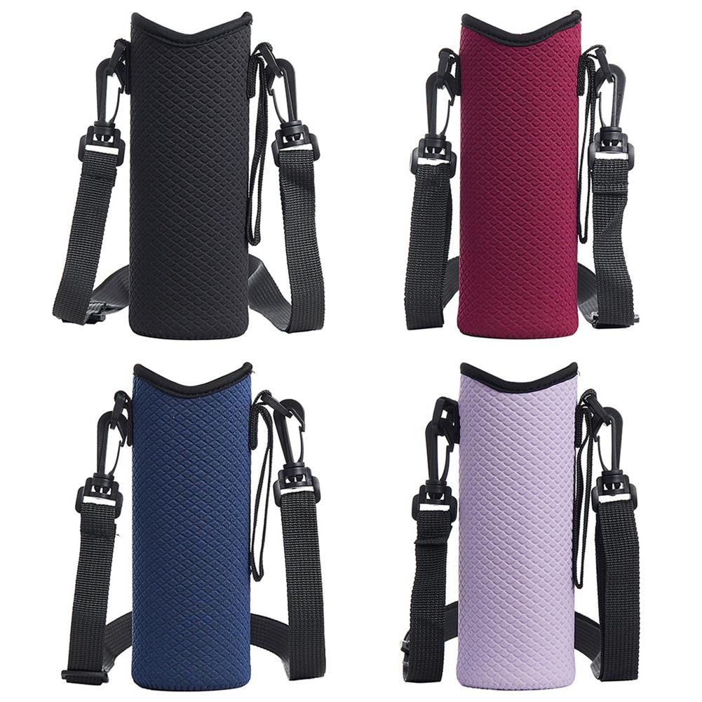 1Pcs Water Bottle Bag With Adjustable Shoulder Strap Water Bottle Sleeve Anti-Slip Insulated Water Bottle Pouch For 24oz Cup