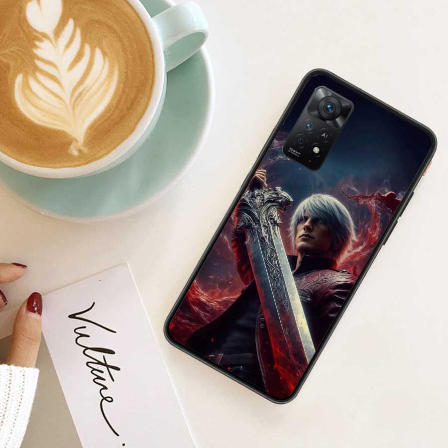 D-Devil May Cry DMC Phone Case For Redmi 13C 14C Note 13 14 Pro 5G Plus 12 12C 10 10A 10C 9 9A 9C 9T 8 8A K70 Pro Xiaomi Cover S