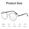 Unisex High Definition Multifocal Reading Glasses Transparent Round Frame Far-sighted Eyeglasses Women Men's Fashion Diopters