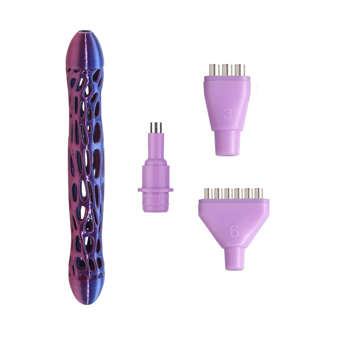 

Diamond Painting Pen With 3 Interchangeable Drill Heads Hollow Ergonomic Grip Diamond Art Pen For 5d Diamond Painting Diy Craft