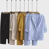 Women's Casual Loose Two-Piece Suit: Autumn Cotton & Linen Jacket and Pants