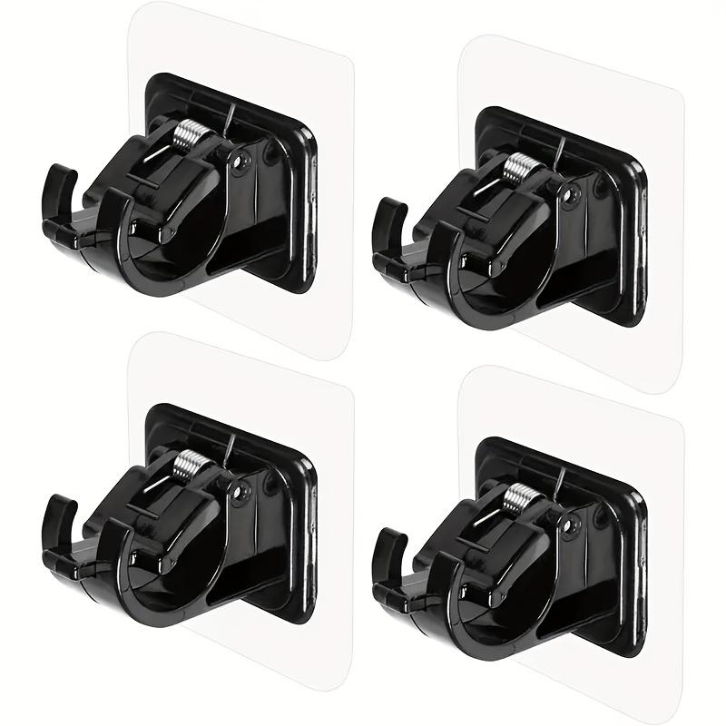 No Drill Curtain Rod Brackets - Hang Curtains Easily & Damage-Free Kitchen And Bathroom Crossbar Fixing Device Adhesive Hook