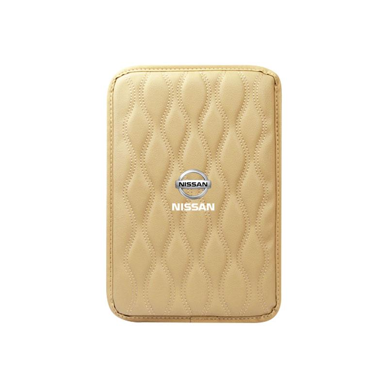 1Pcs Leather Auto Armrest Pads Protective Waterproof Hand Cushion Car Goods For Nissan Nismo Qashqai J11 J10 Juke X Trail T32 Tiida Leaf