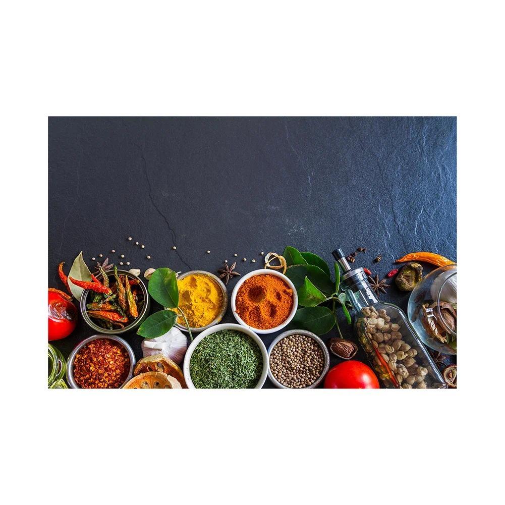 Kitchen Posters Grains Spices Spoon Peppers Canvas Painting Wall Art Modern Food Picture Restaurant Decor Nordic Home Decoration