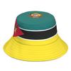 Mozambique Fisherman Hats Custom Name Team Logo Bucket Cap Country Fishing Travel Portuguese Nation Republic Flags Headgear