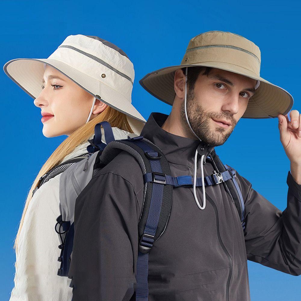 Foldable Bucket Hat Anti-UV Foldable Cap Portable Fisherman Hats Women Men