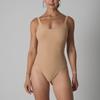 Transparenter rückenfreier formender Bodysuit mit hoher Kompression für Damen Atmungsaktiver sinnlicher eng anliegender ärmelloser Yoga-Bodysuit