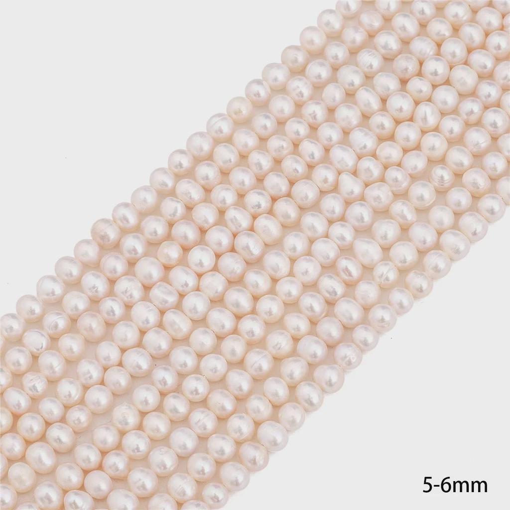 Natürliche Süßwasserperlen für handgefertigte DIY-Halsketten und Schmuckzubehör
